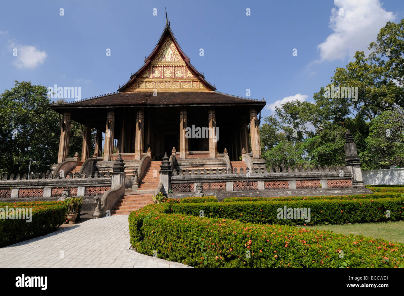 Laos; Vientiane; Haw Pha Kaeo Museum of Religious Art Stock Photo