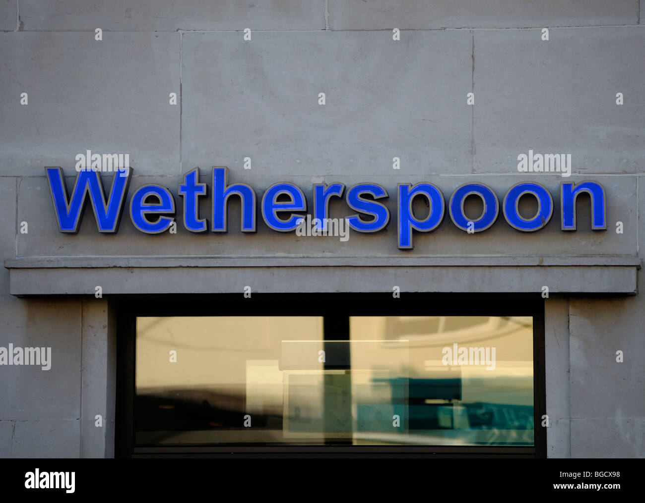 a wetherspoon pub sign, uk Stock Photo