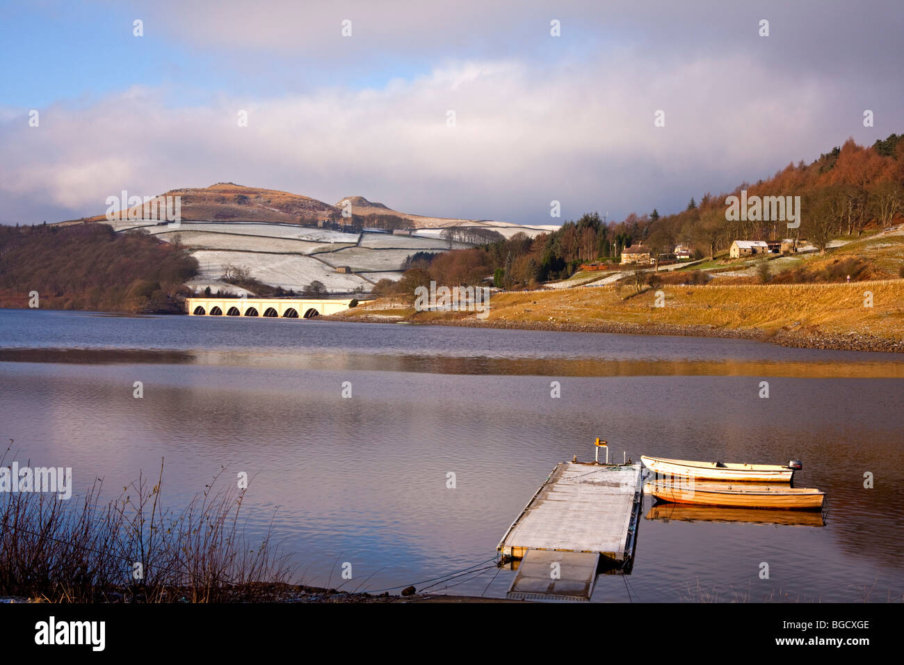 Ladybower reservoir Derbyshire Stock Photo