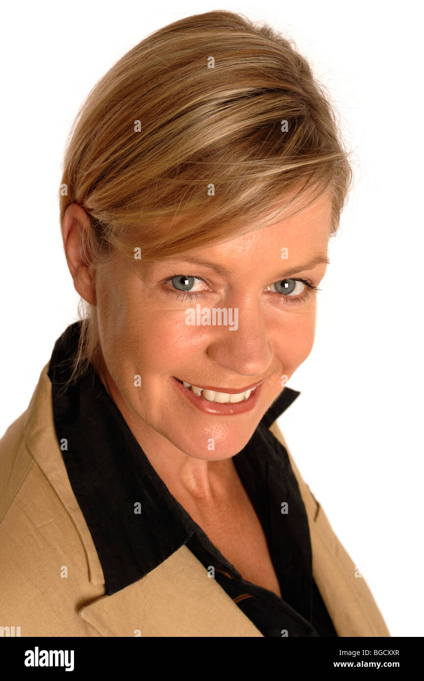 Portrait of a business woman in a suit Stock Photo