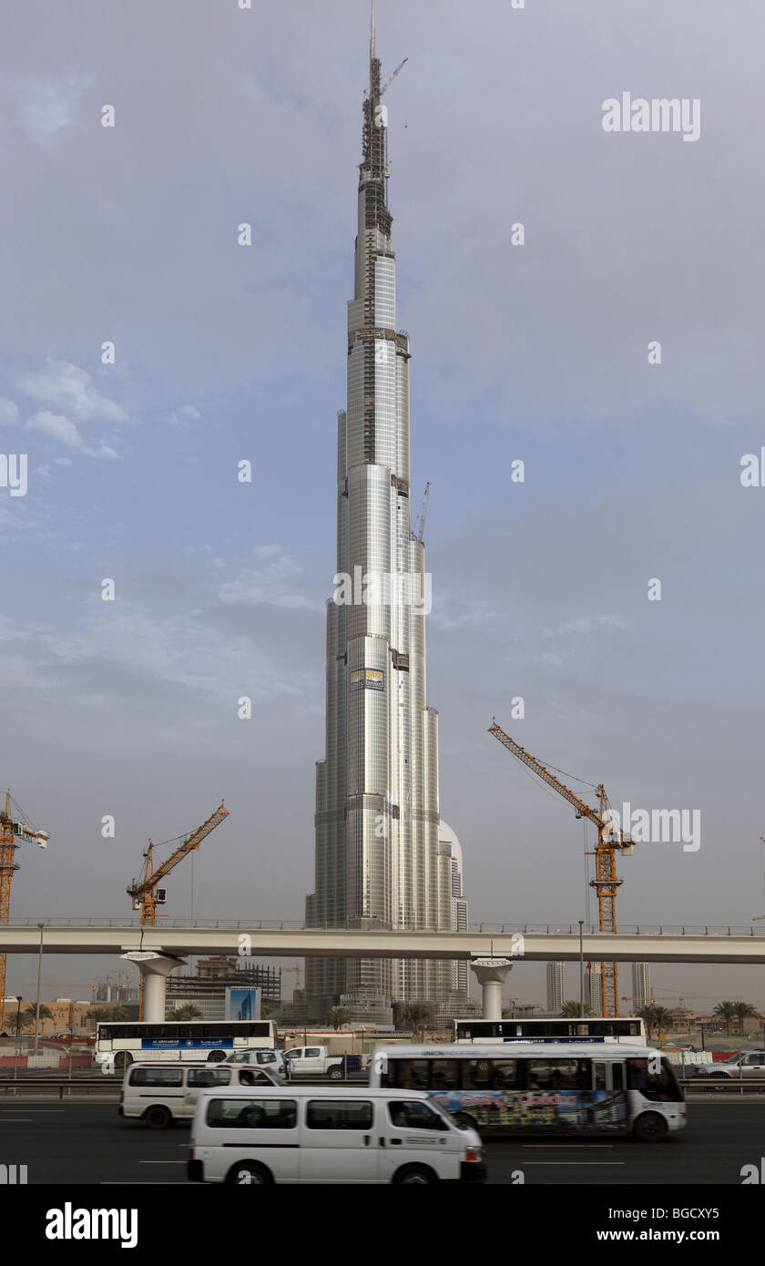 Burj Dubai under construction, Dubai, United Arab Emirates Stock Photo