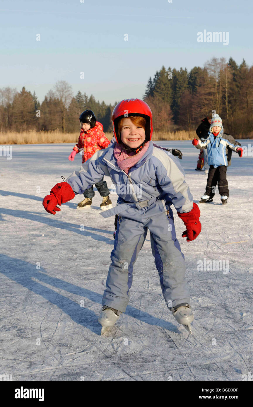 Ice Skating Children Stock Photos & Ice Skating Children Stock Images