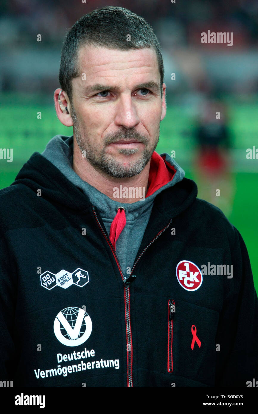 Marco Kurz, coach of the 1. FC Kaiserslautern second division football club, Kaiserslautern, Rhineland-Palatinate, Germany, Eur Stock Photo