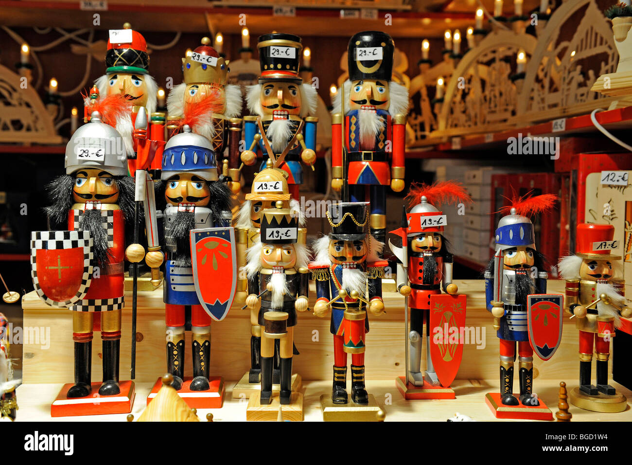 Nutcracker, wood craft on a Christmas market in Berlin, Germany, Europe