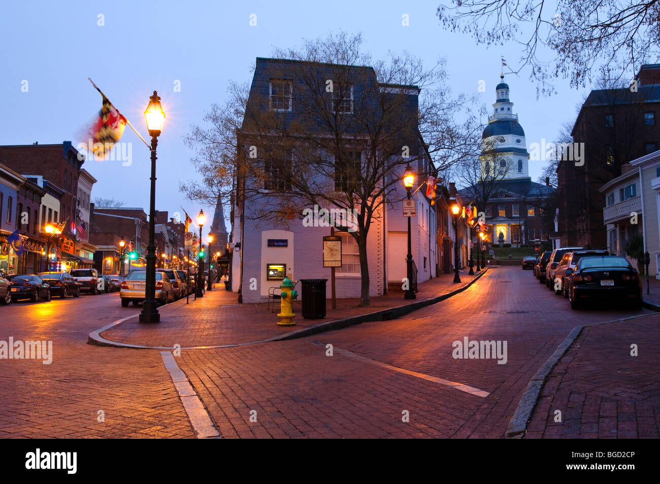 Downtown Annapolis, Maryland USA Stock Photo Alamy