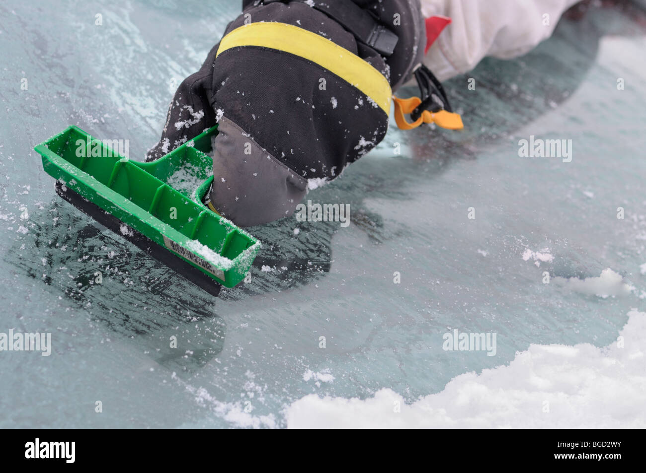 motoring in winter. Stock Photo