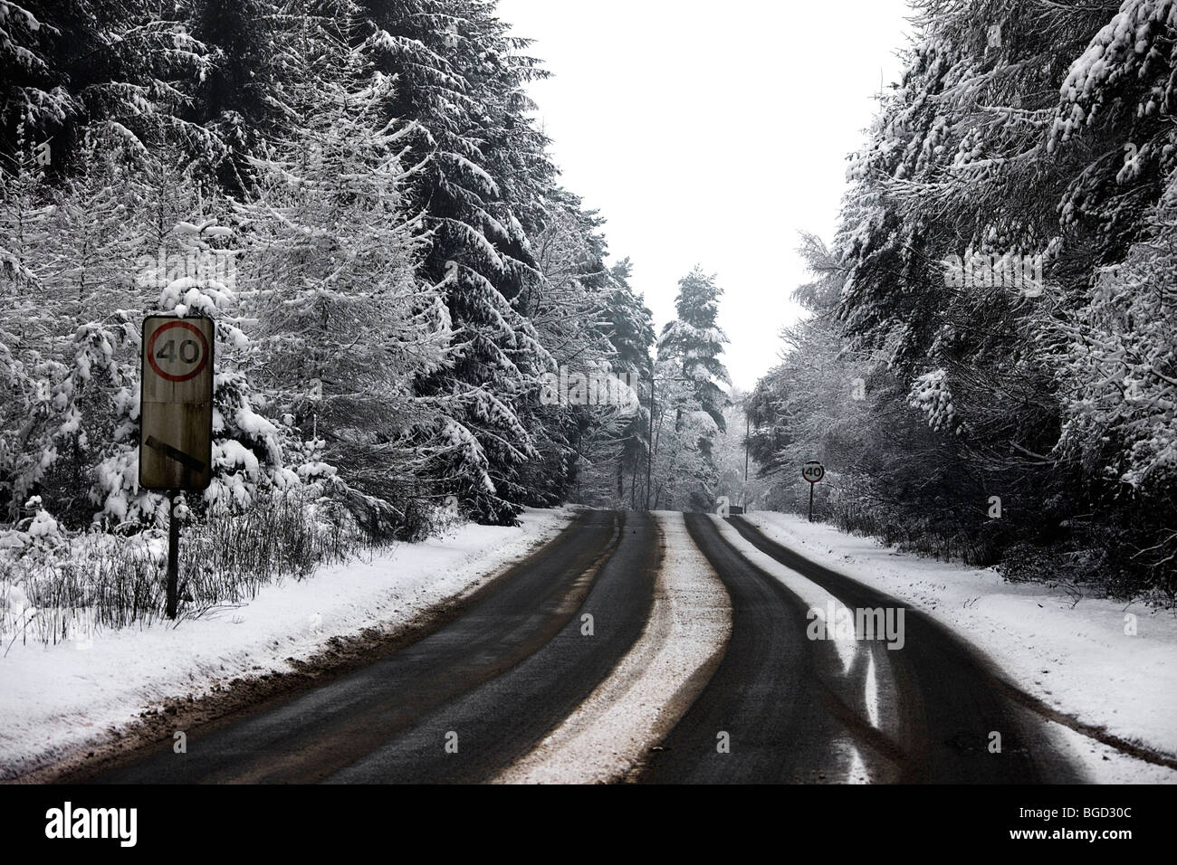 Snow scene scotland hi-res stock photography and images - Alamy