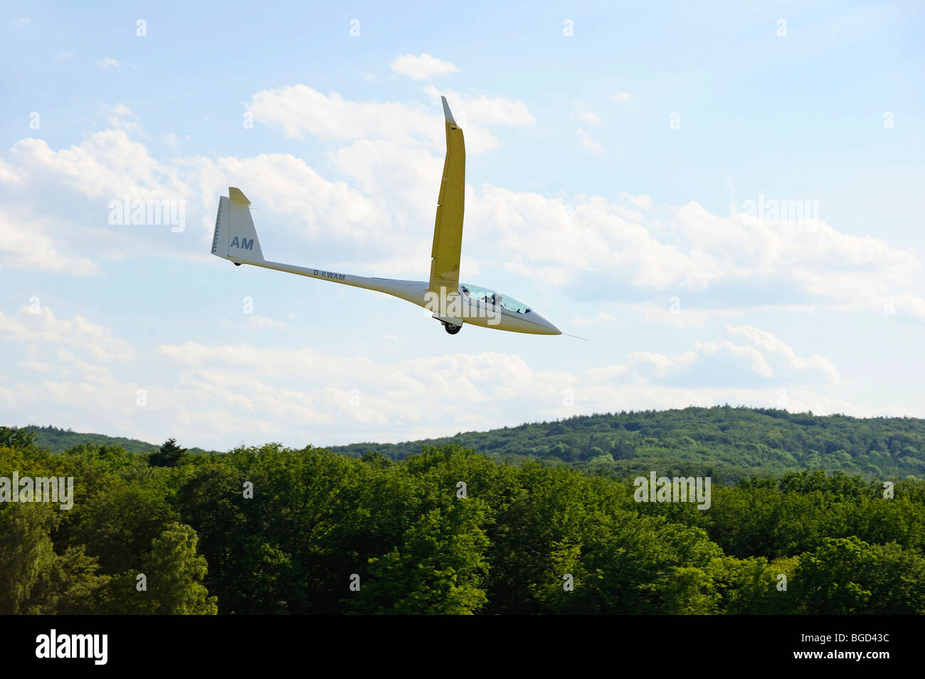 Glider about to land Stock Photo Alamy