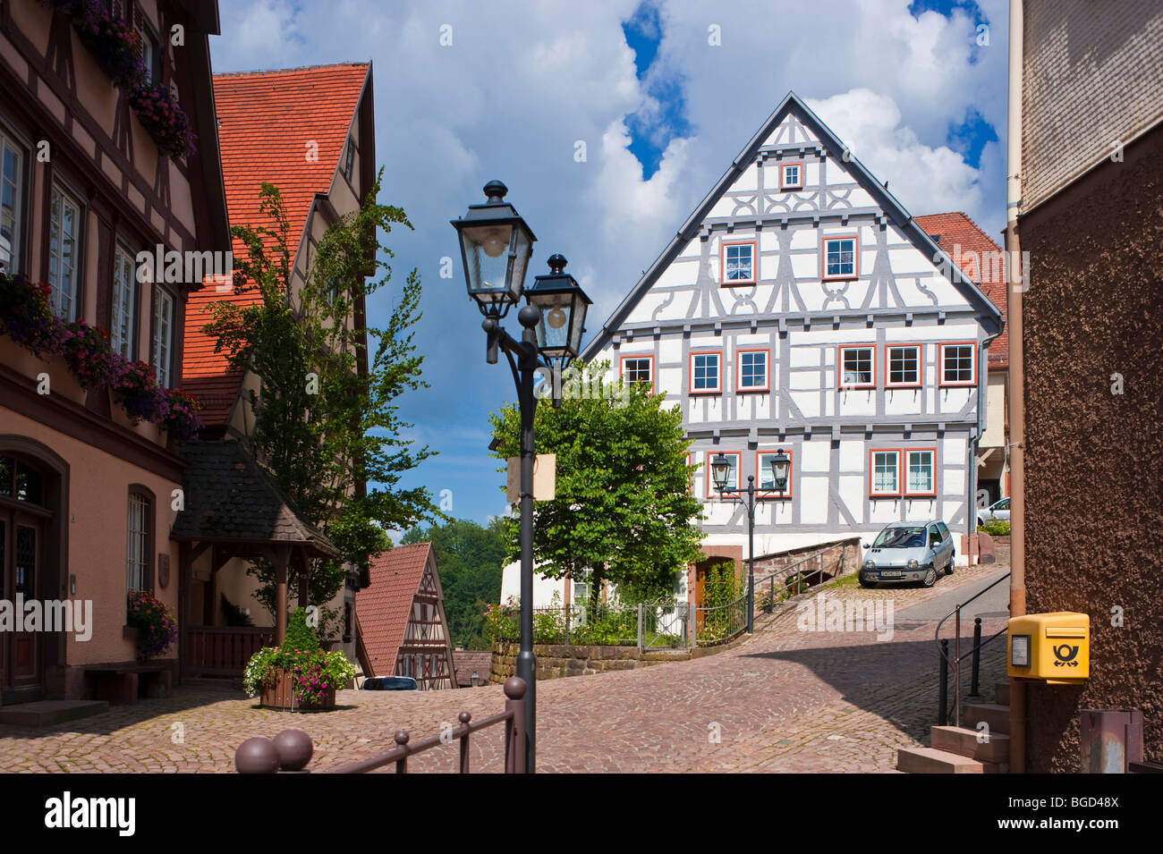 City treasury, citizens and craftsmen house, Altensteig, Black Forest, Baden-Wuerttemberg, Germany, Europe Stock Photo