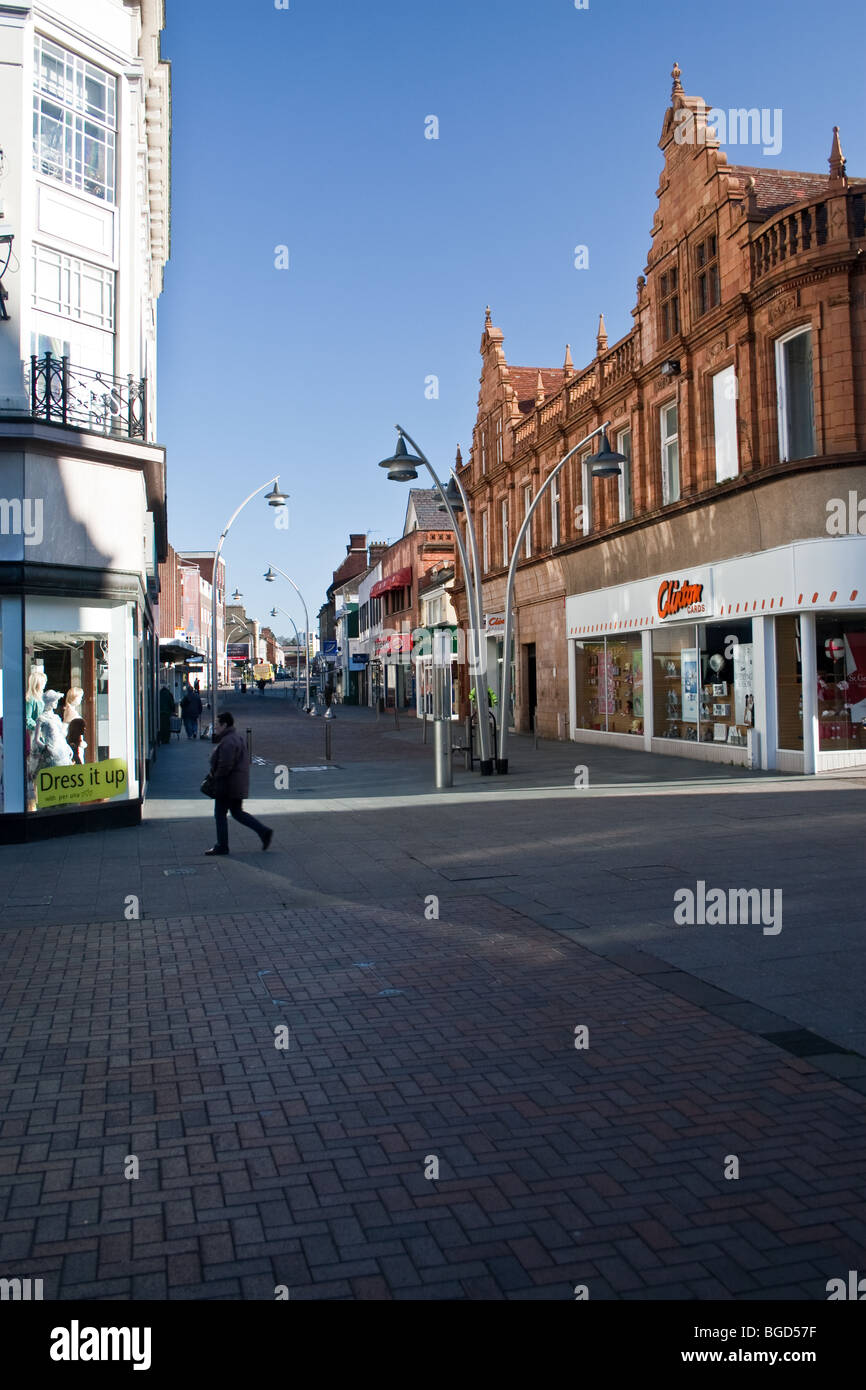 Shopping areas in Bedford town centre Stock Photo
