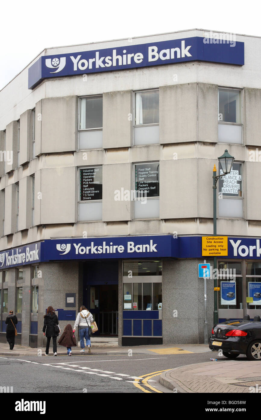 The Yorkshire Bank in Grimsby, England, U.K. Stock Photo