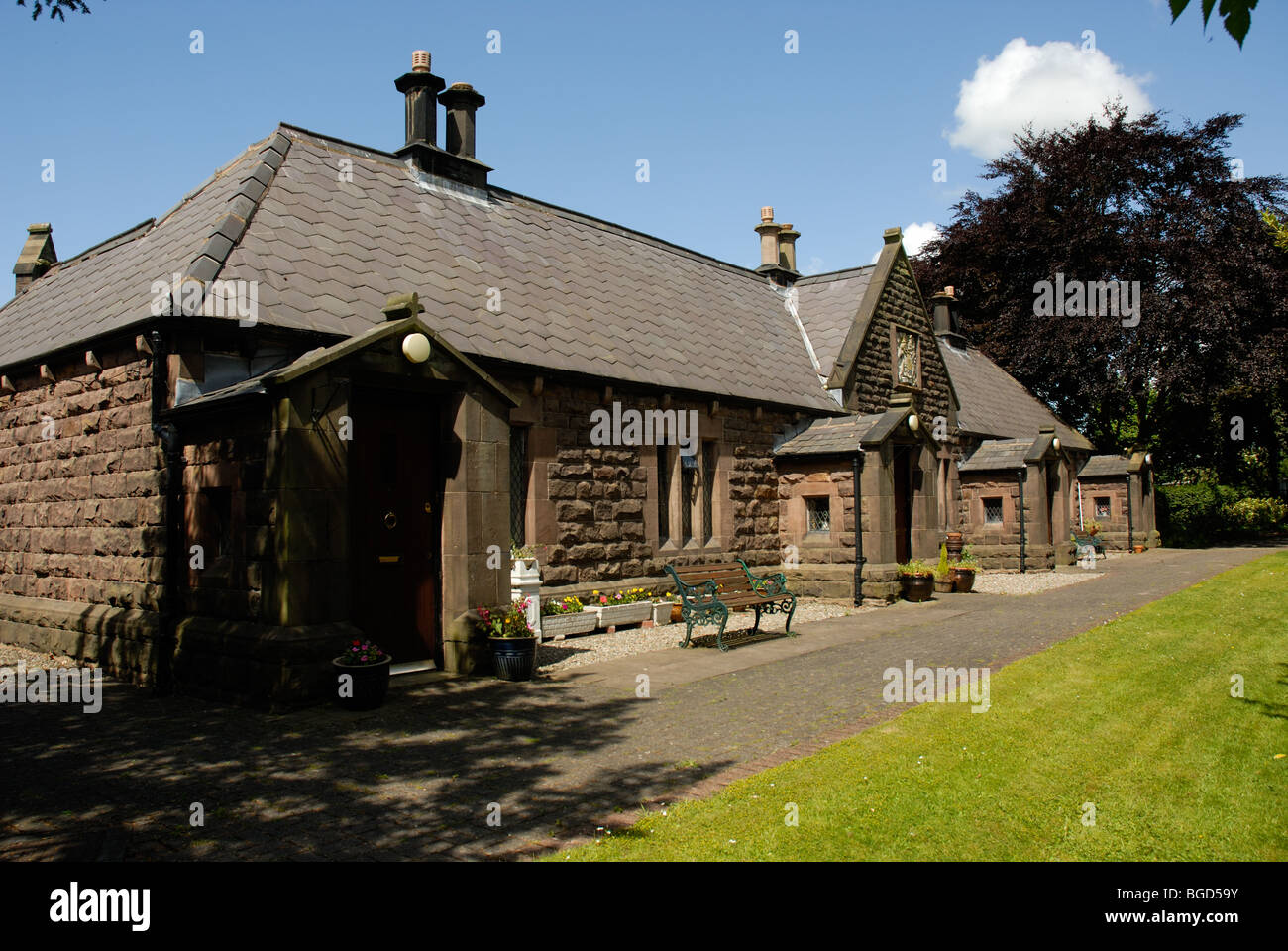 The Alms Houses, Charnock Richard Stock Photo Alamy