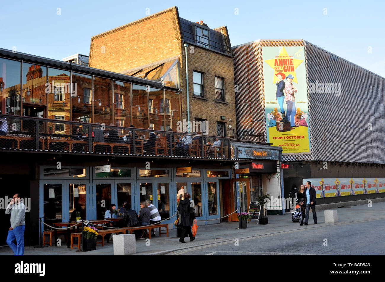 Young Vic Theatre and The Cut Bar London UK Stock Photo