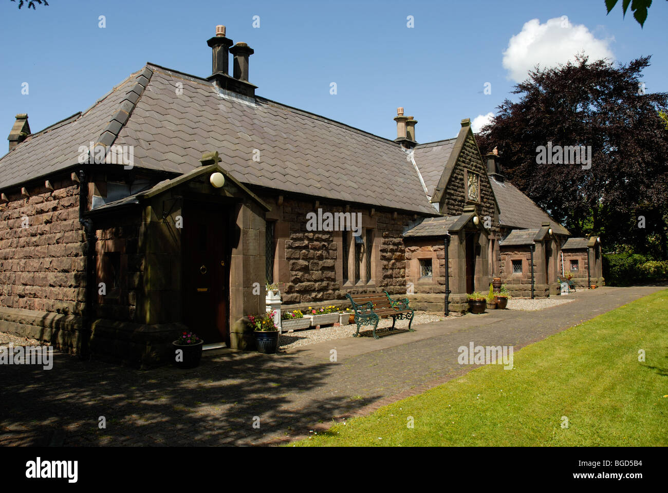 The Alms Houses, Charnock Richard Stock Photo Alamy