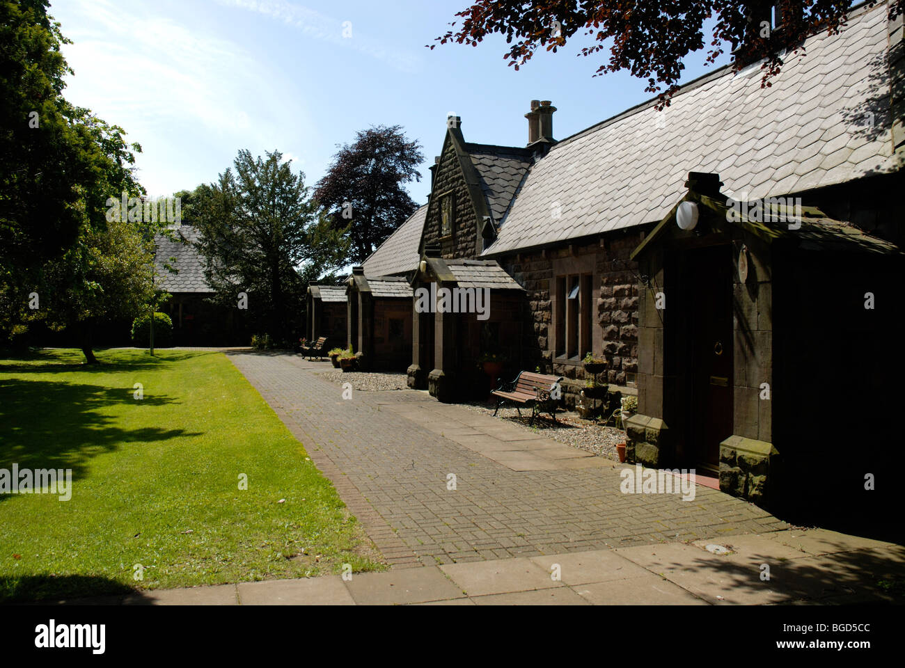 The Alms Houses, Charnock Richard Stock Photo Alamy