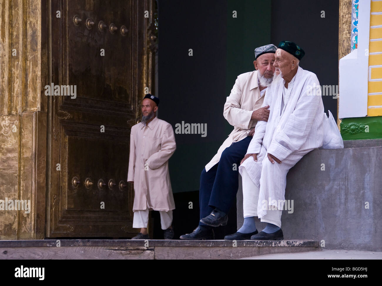Uyghur men socializing hires stock photography and images Alamy