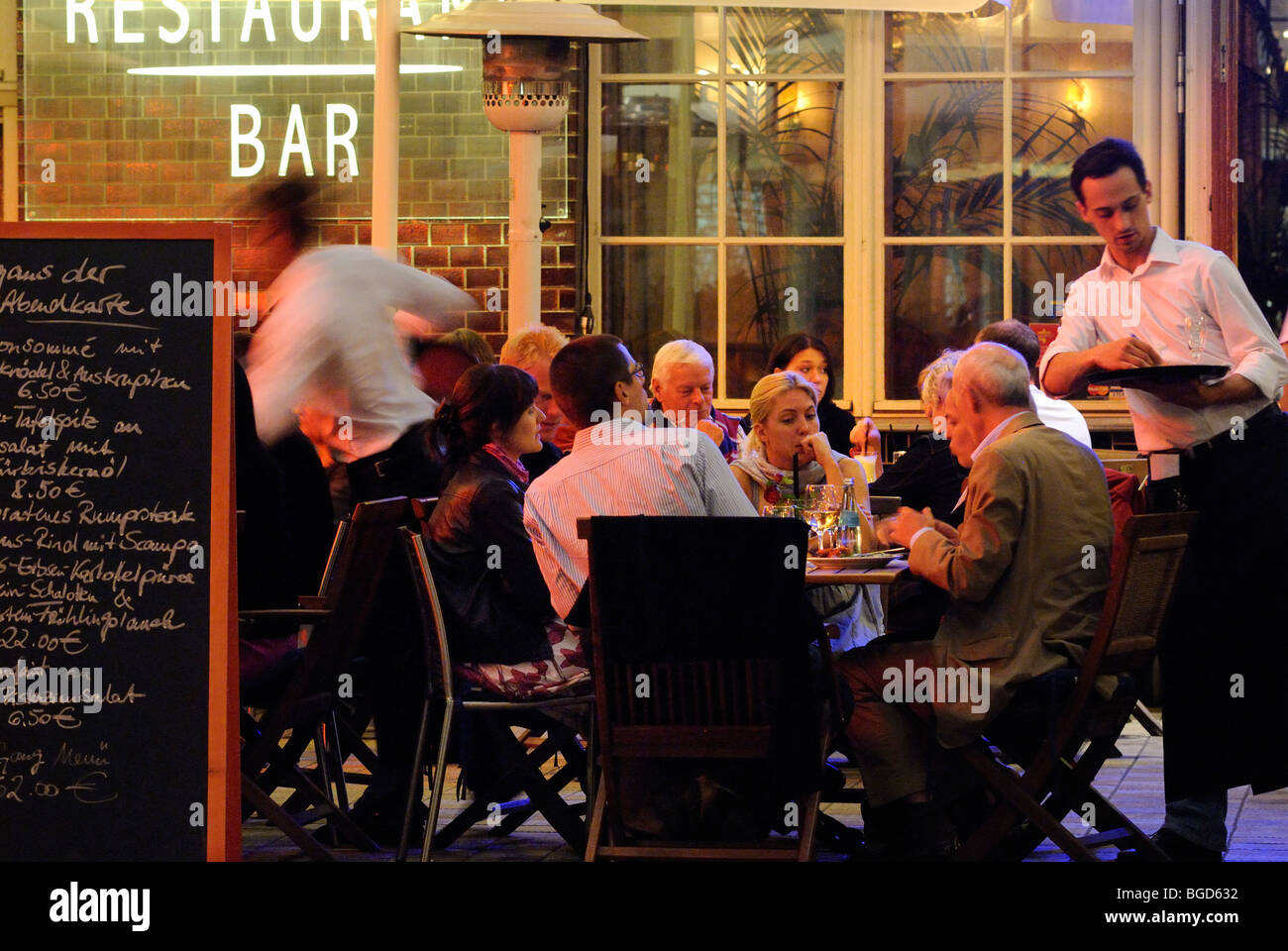 Hackesche Hoefe, Restaurant Bar Oxymoron, Berlin Mitte, Berlin, Germany, Europe. Stock Photo