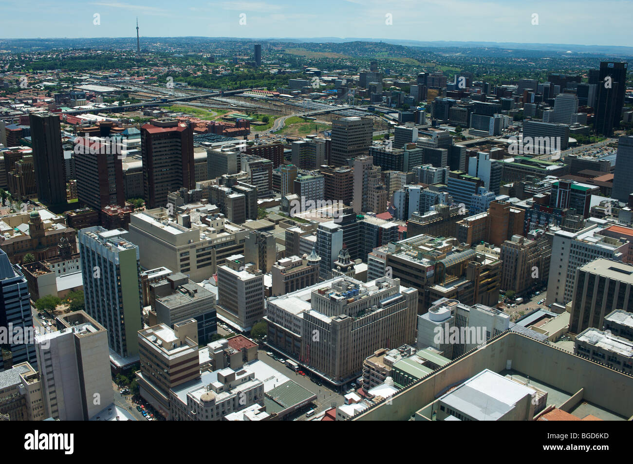 NorthWest view from top of Carlton Centre, Johannesburg, South Africa