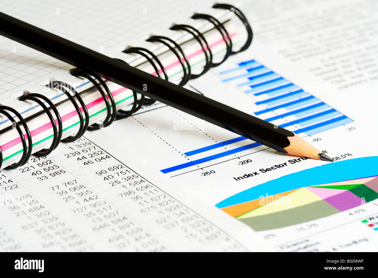 Analysis of business reports Stock Photo - Alamy