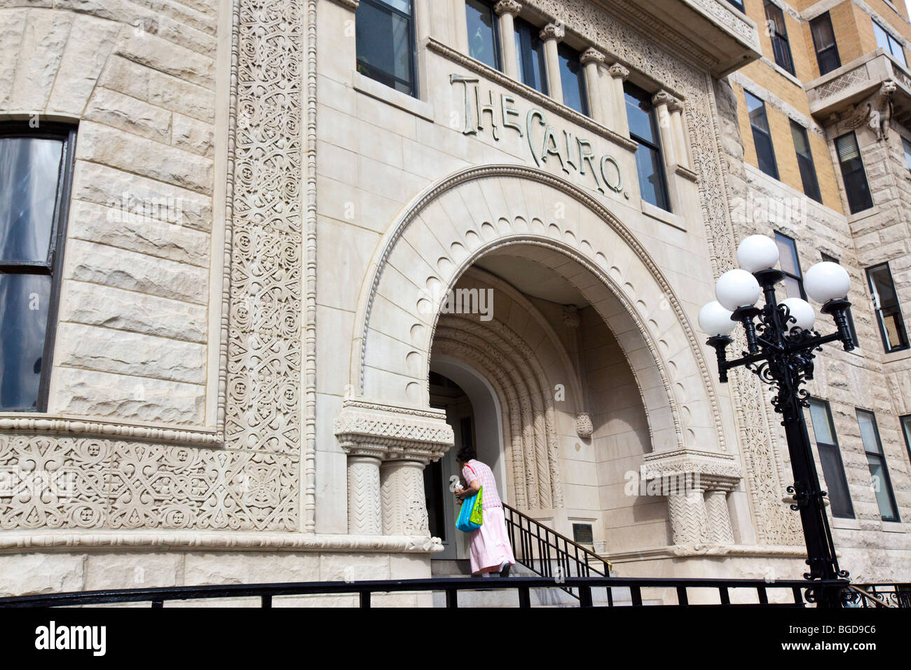 The Cairo apartment building in Dupont Circle in Washington DC Stock