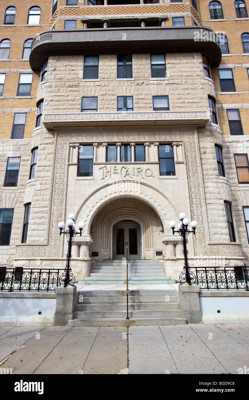 The Cairo apartment building in Dupont Circle in Washington DC Stock