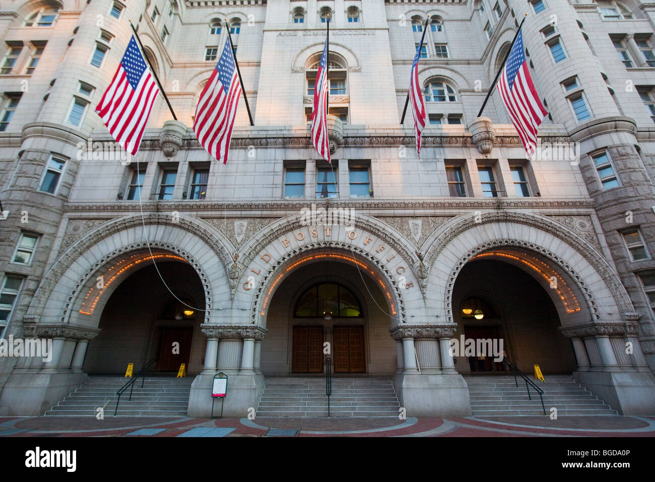Old Post Office Pavilion Building in Washington DC Stock Photo