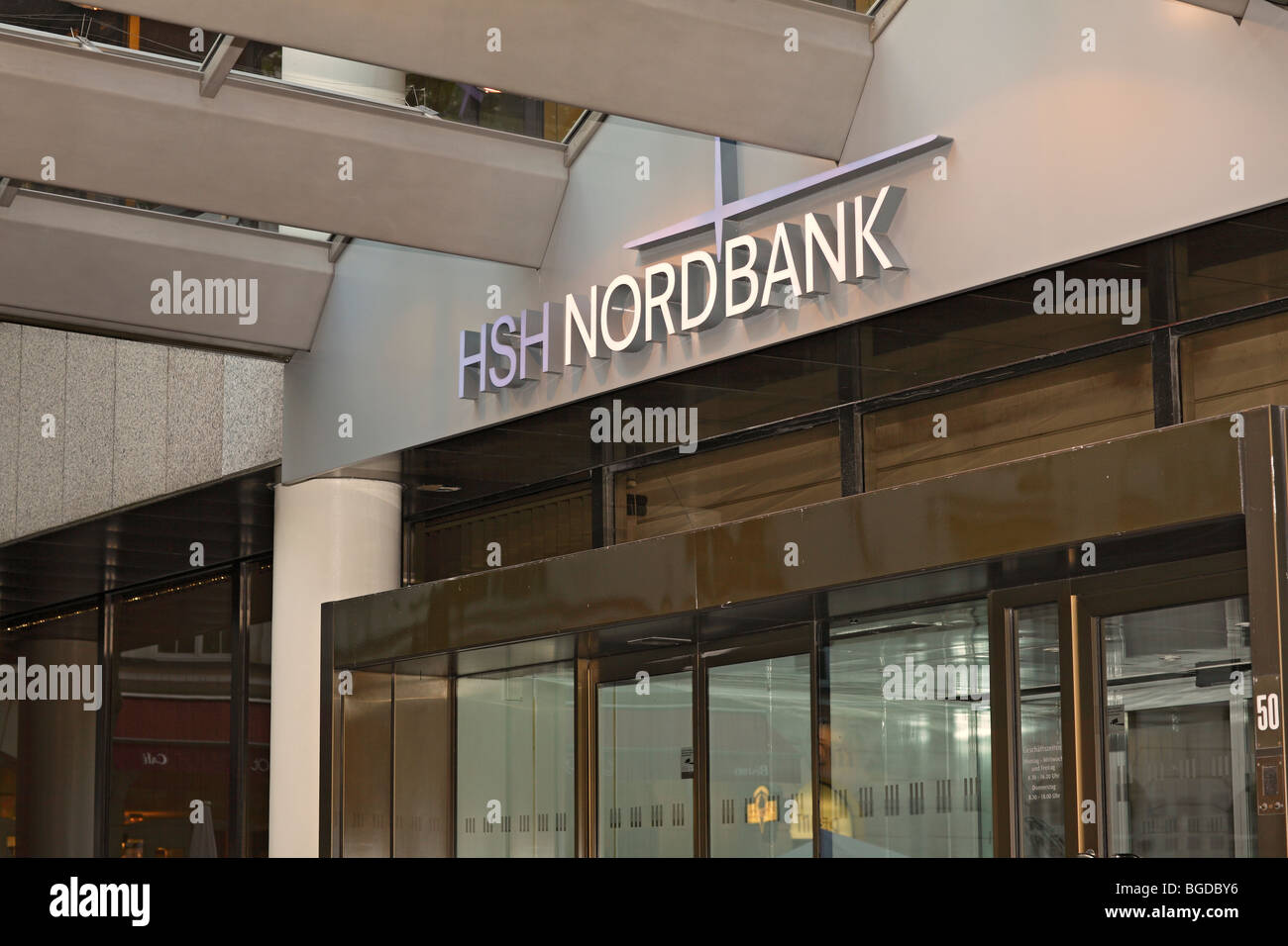 HSH Nordbank, financial crisis 2009, branch in Hamburg, Germany, Europe Stock Photo