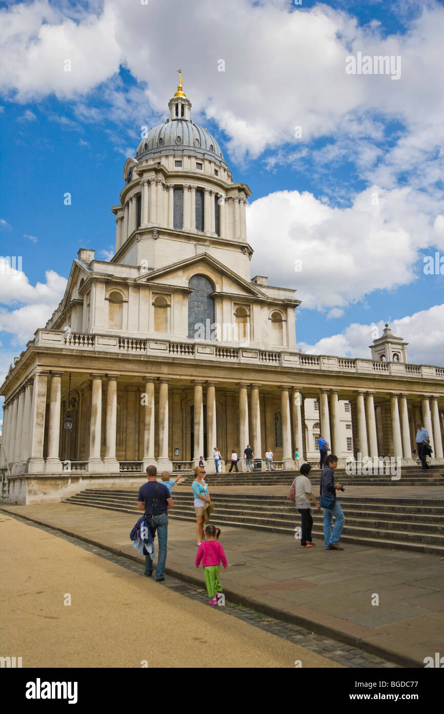 The Chapel in Queen Mary Court, Old Royal Naval College, Greenwich, London, England, United 