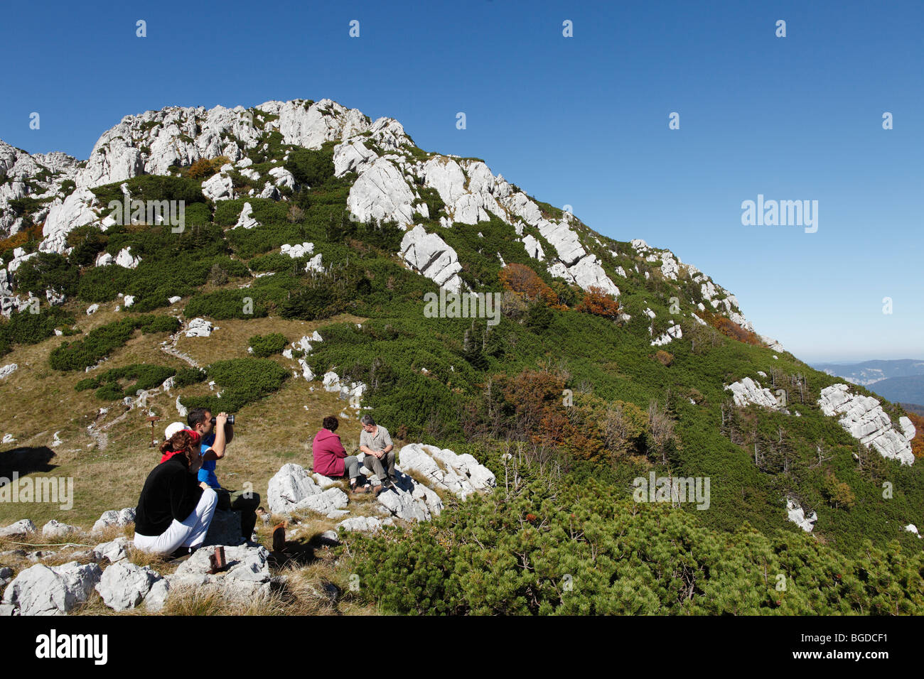 Veliki Risnjak peak, Risnjak National Park, Gorski Kotar region, Croatia, Europe Stock Photo
