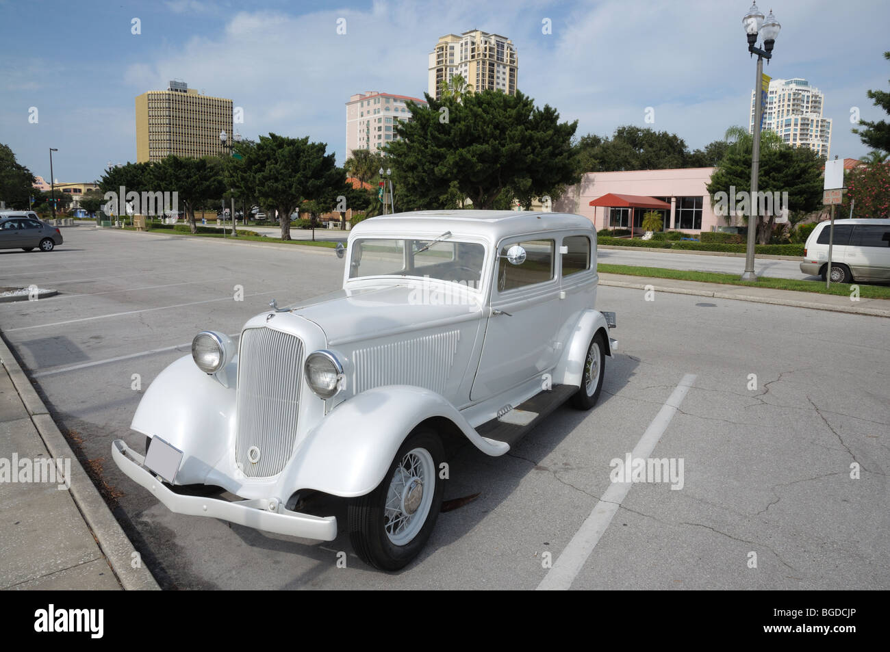 Vintage car in St. Petersburg, Florida USA Stock Photo Alamy