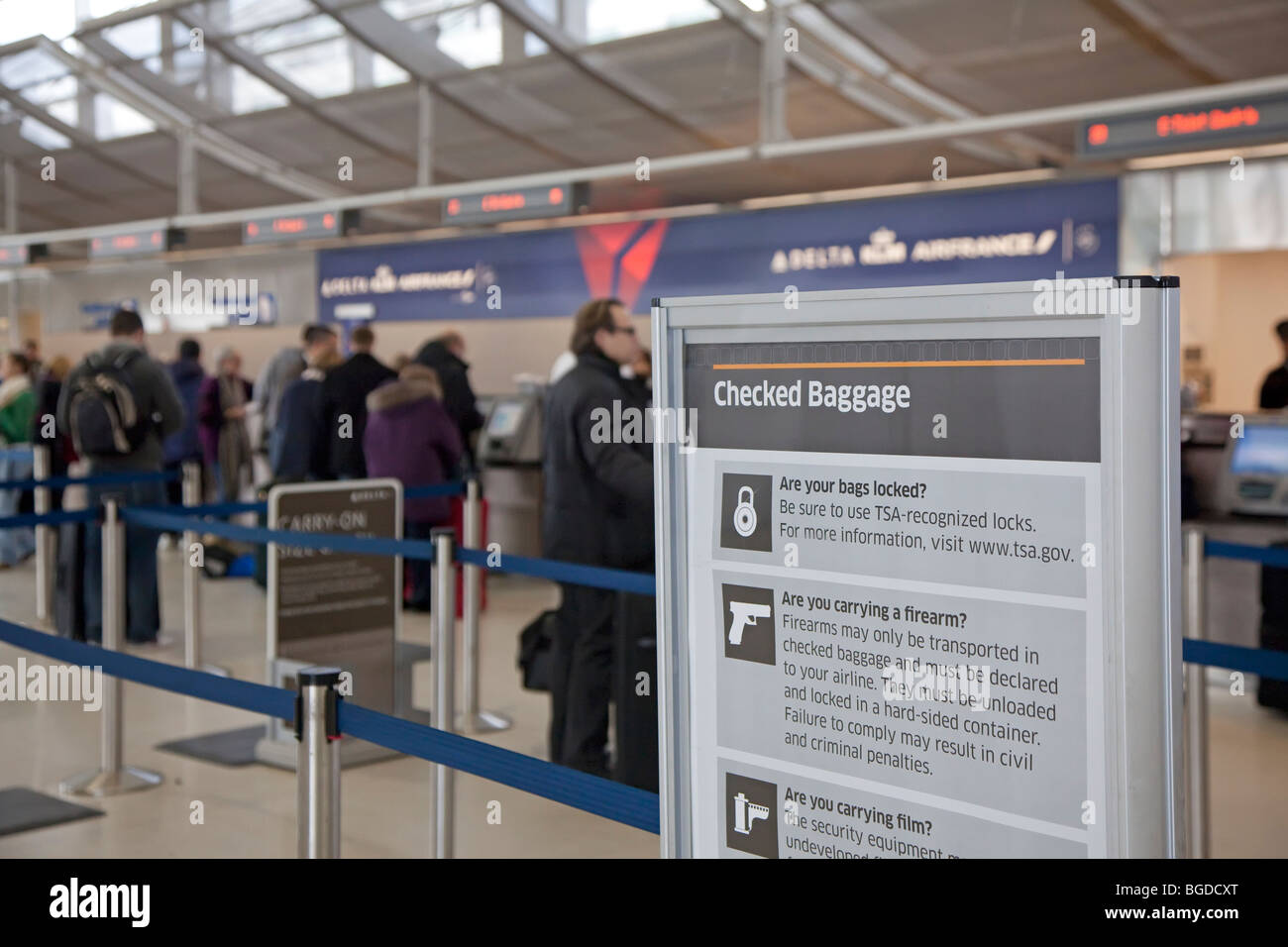 Romulus, Michigan Passengers at the Northwest Airlines/Delta ticket