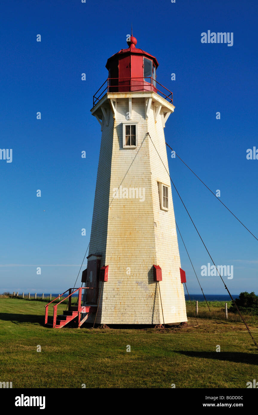 Lighthouse of Bassin at Cap du Sud, Ile du Havre Aubert, Iles de la ...