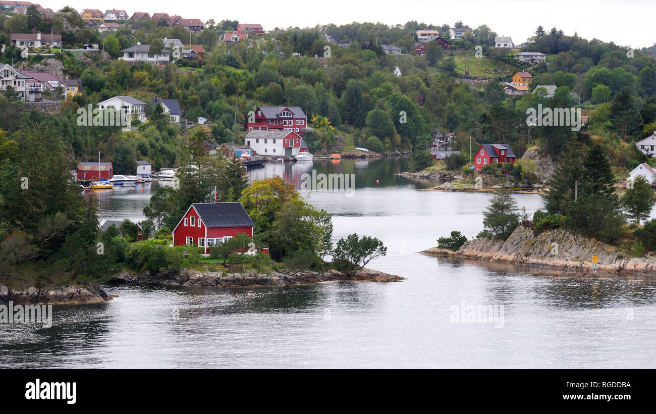 Coast near Bergen, Norway, Scandinavia, Northern Europe Stock Photo