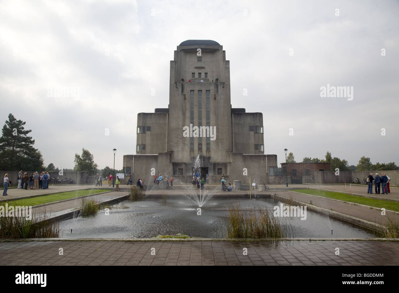 Cathedral like monumental building of the former Radio Kootwijk, Gelderland, Netherlands Stock Photo