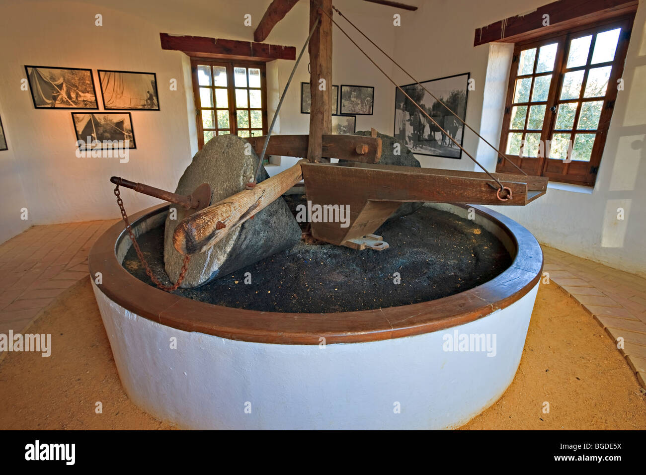 Historical olive press hi-res stock photography and images - Alamy
