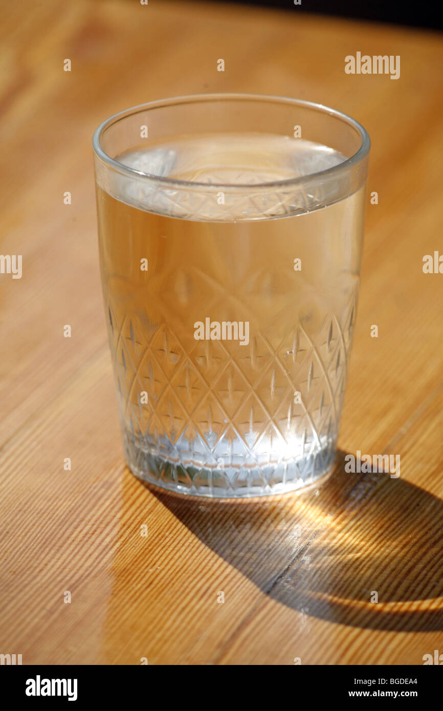 Glass of water Stock Photo