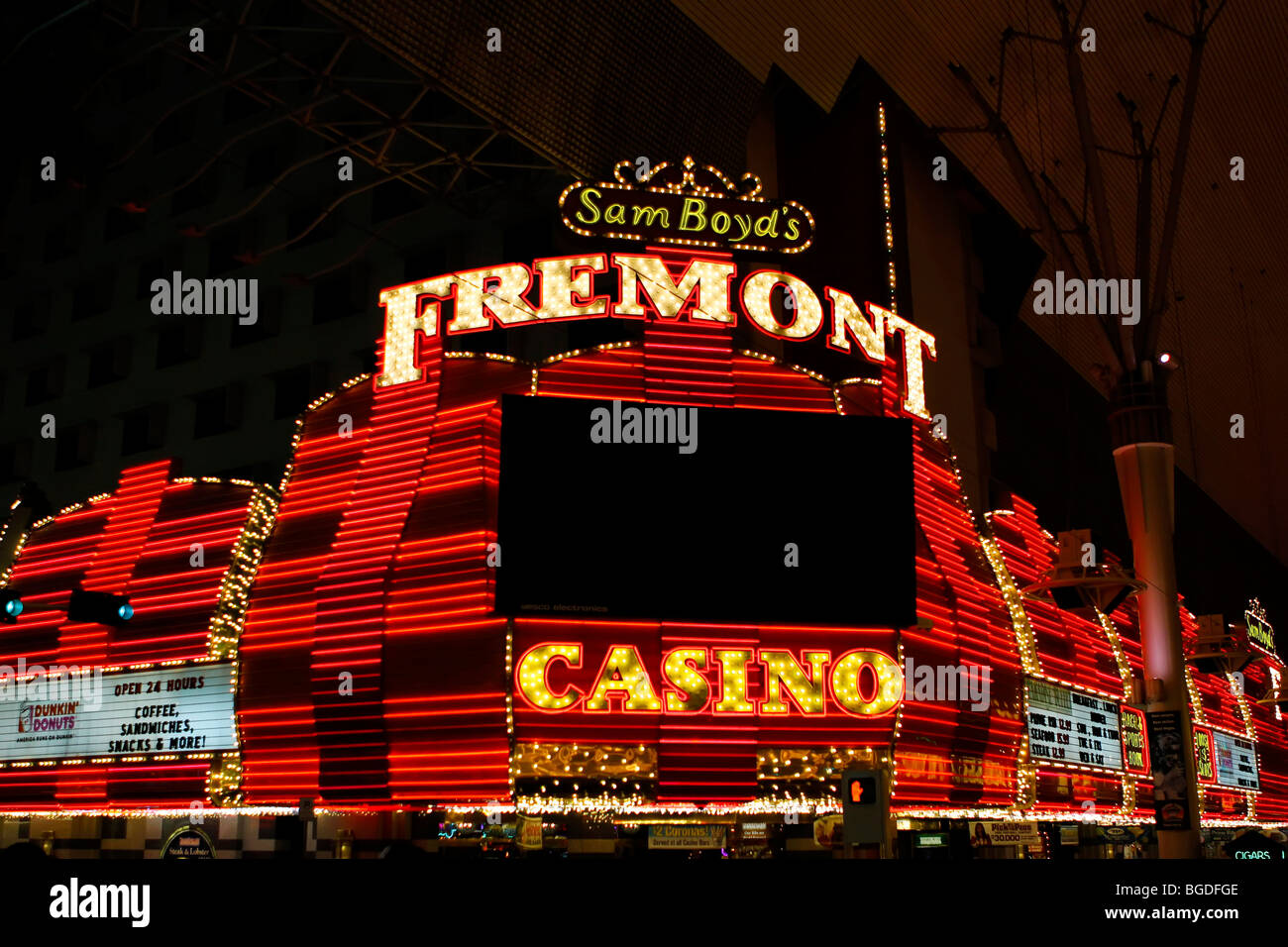 Casino in Fremont Street in old Las Vegas, Nevada, USA Stock Photo