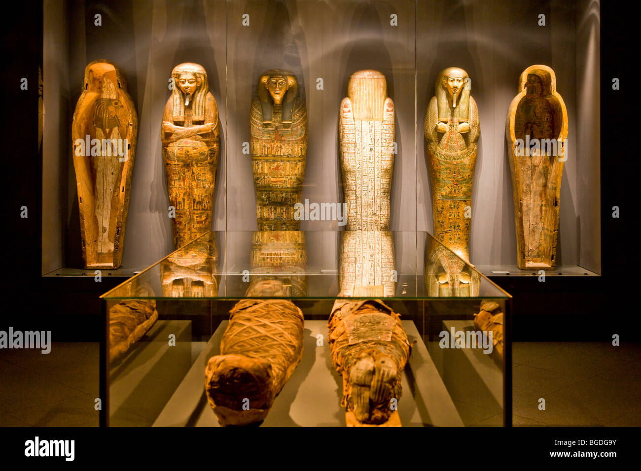 Mummies, Glyptotek, Copenhagen, Denmark, Europe Stock Photo