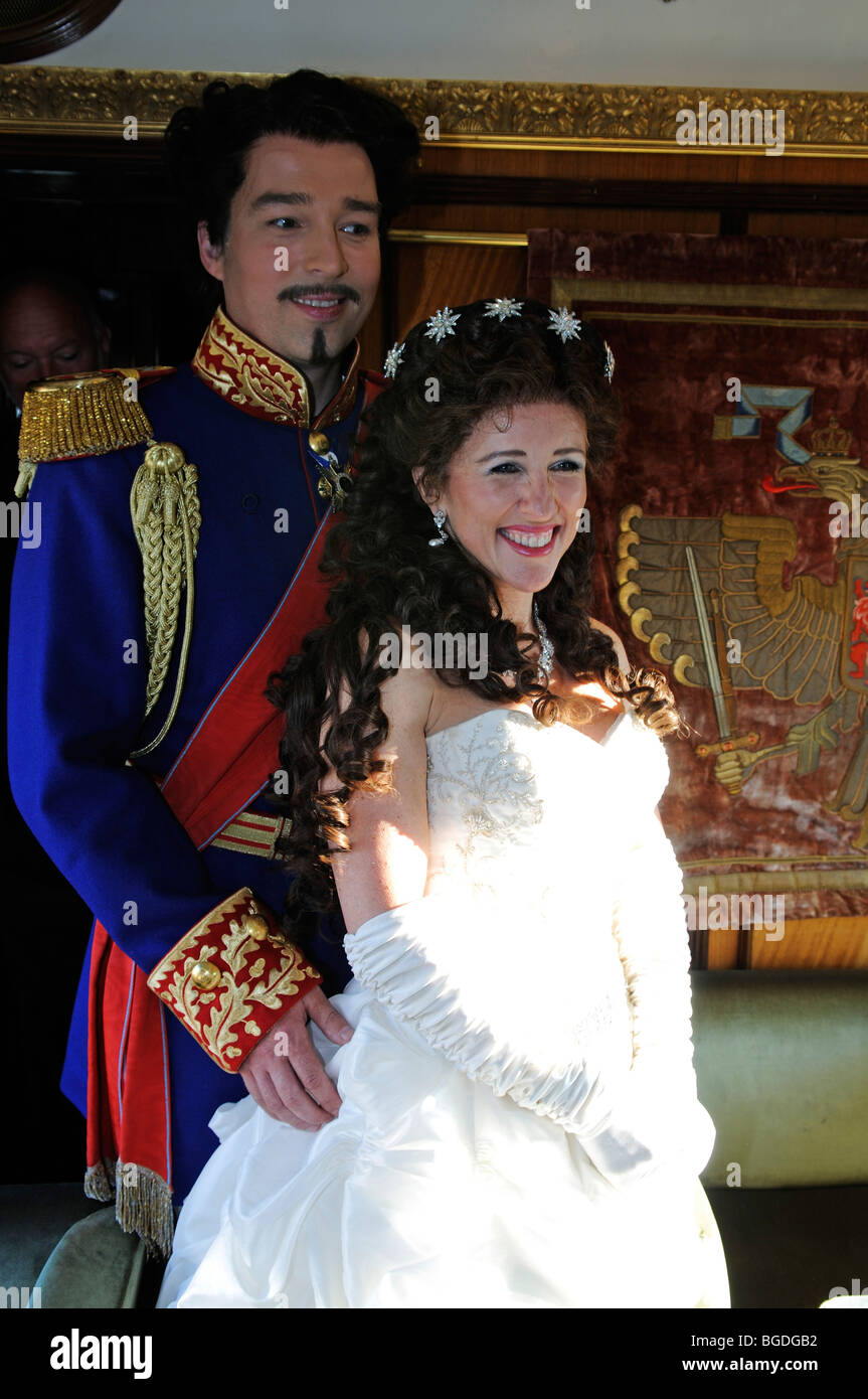 King Ludwig II and Empress Sissi in the Imperial Dinner Train from