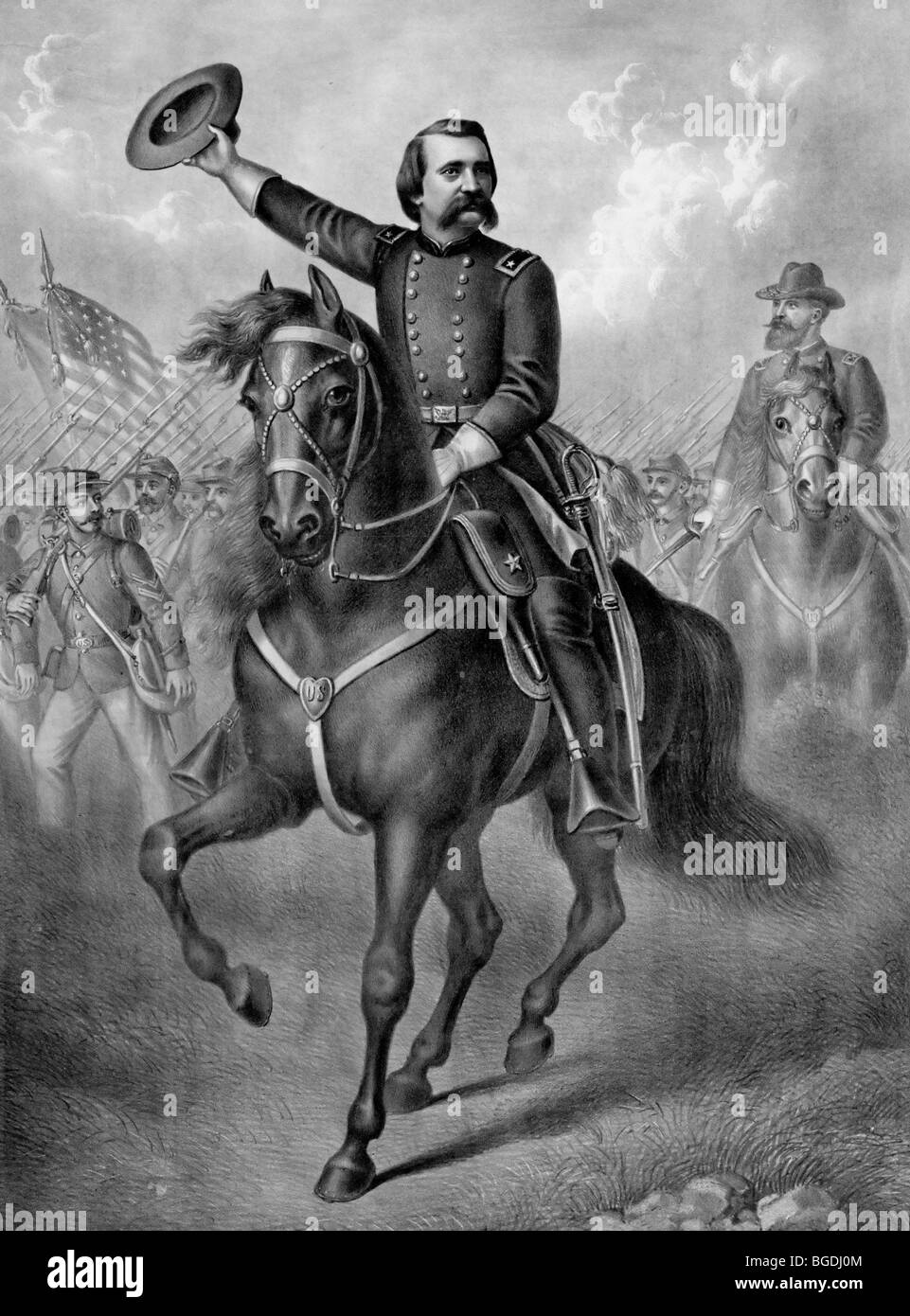 General John A. Logan, Union General in the USA Civil War, later a Senator and Vice-Presidential Candidate Stock Photo