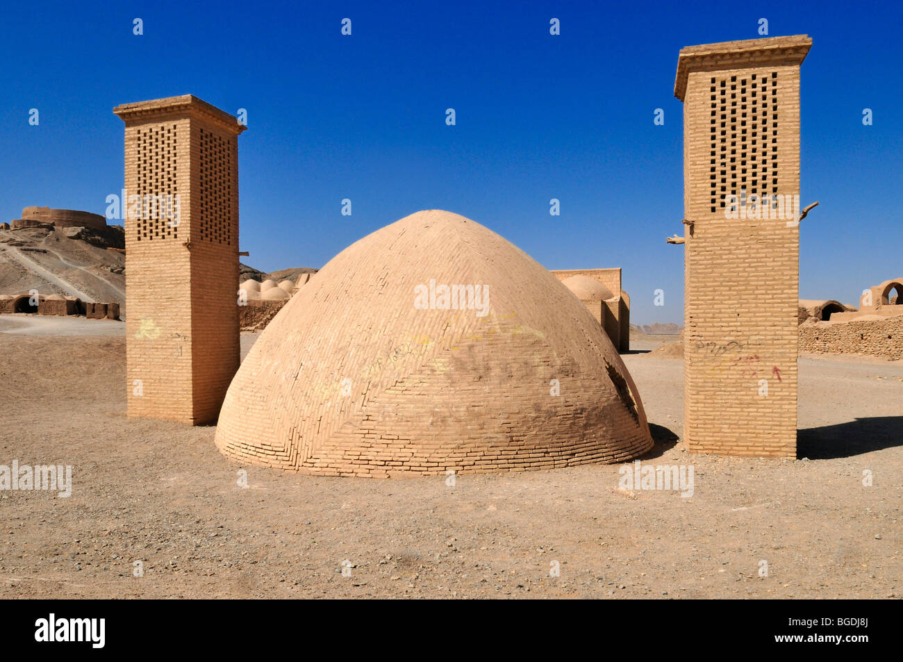 Tower of Silence, Zoroastrian burial ground, Zoroastrianism, Mazdanism, Yazd, Persia, Iran, Asia Stock Photo