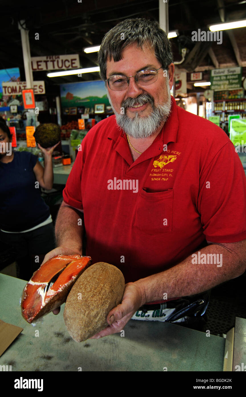 Robert from the Robert is here fruit stand, Homestead, Miami, Florida, USA Stock Photo Alamy