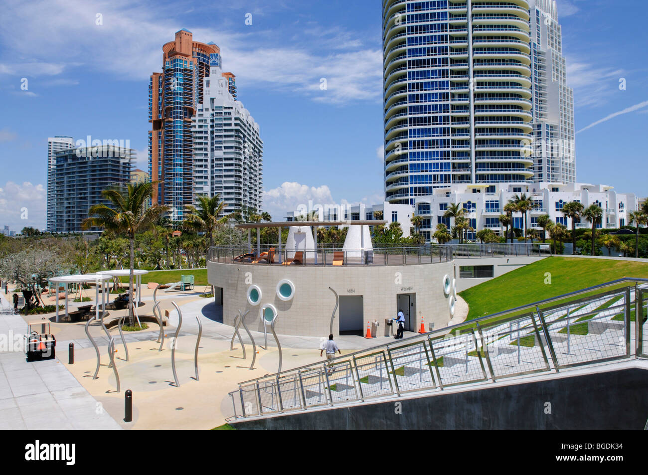 South Pointe Park, Miami South Beach, Florida, USA Stock Photo