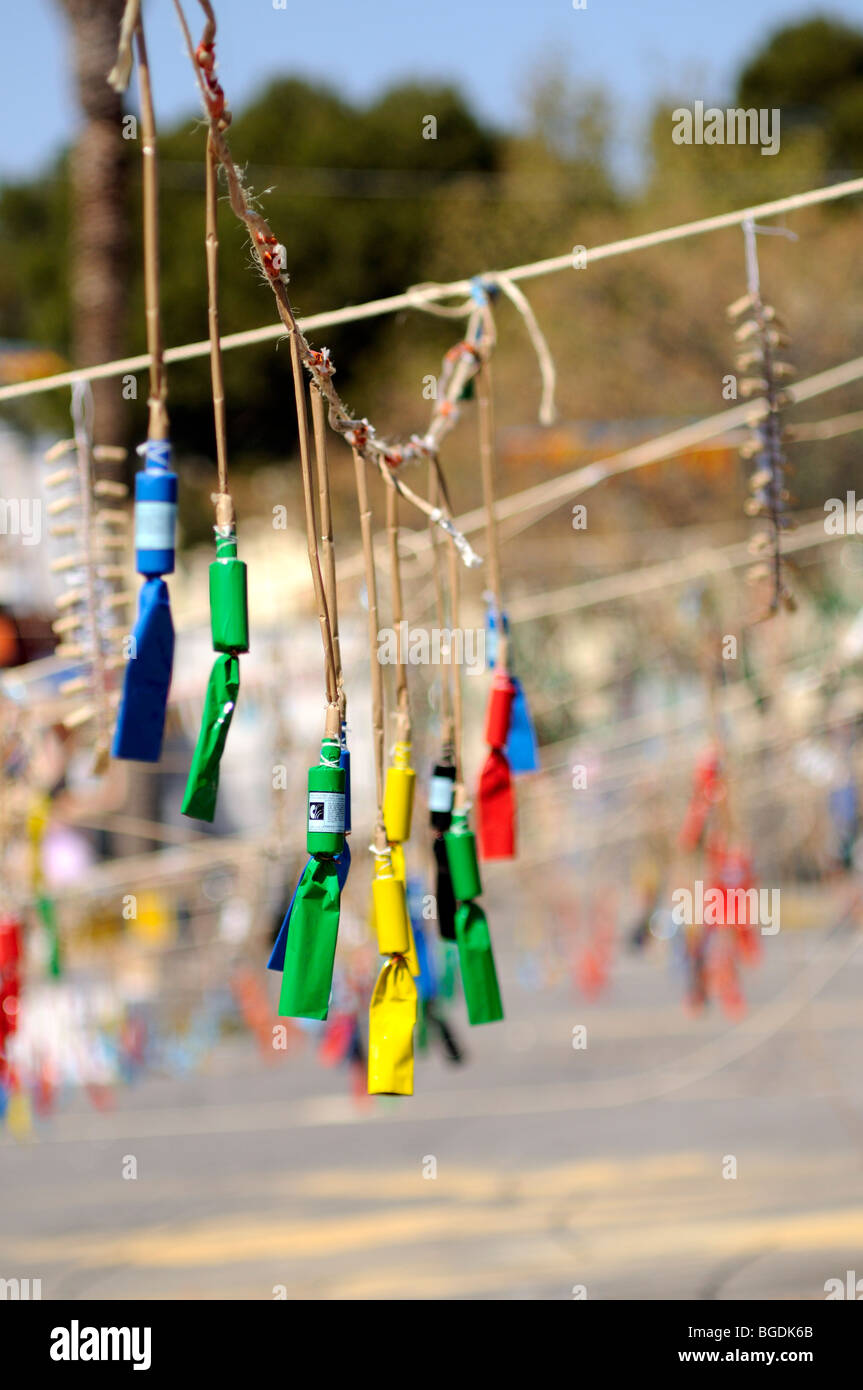 Firecrackers for "La Mascletà" (fireworks display). "Les Falles" (in