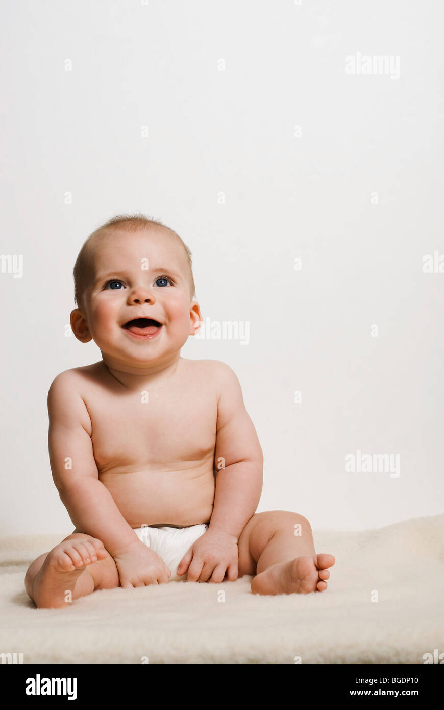 Studio portrait of baby boy Stock Photo - Alamy