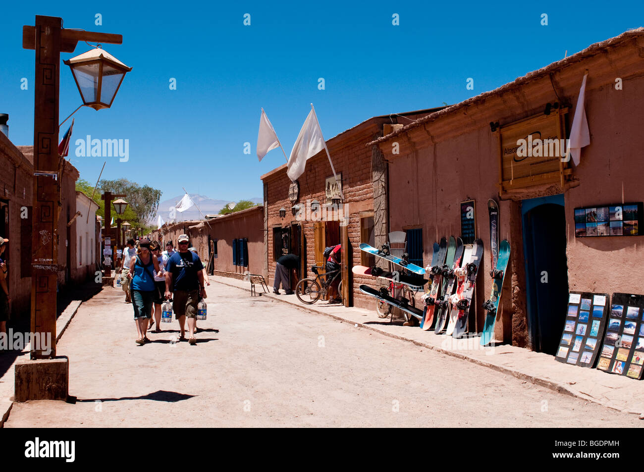 Caracoles Street In San Pedro de Atacama Stock Photo