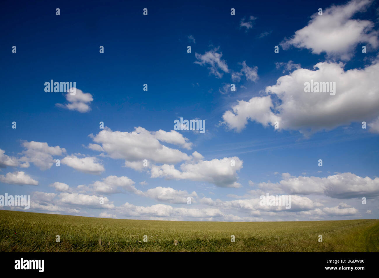 Salisbury Plain Wiltshire UK Sky Cloud Stock Photo