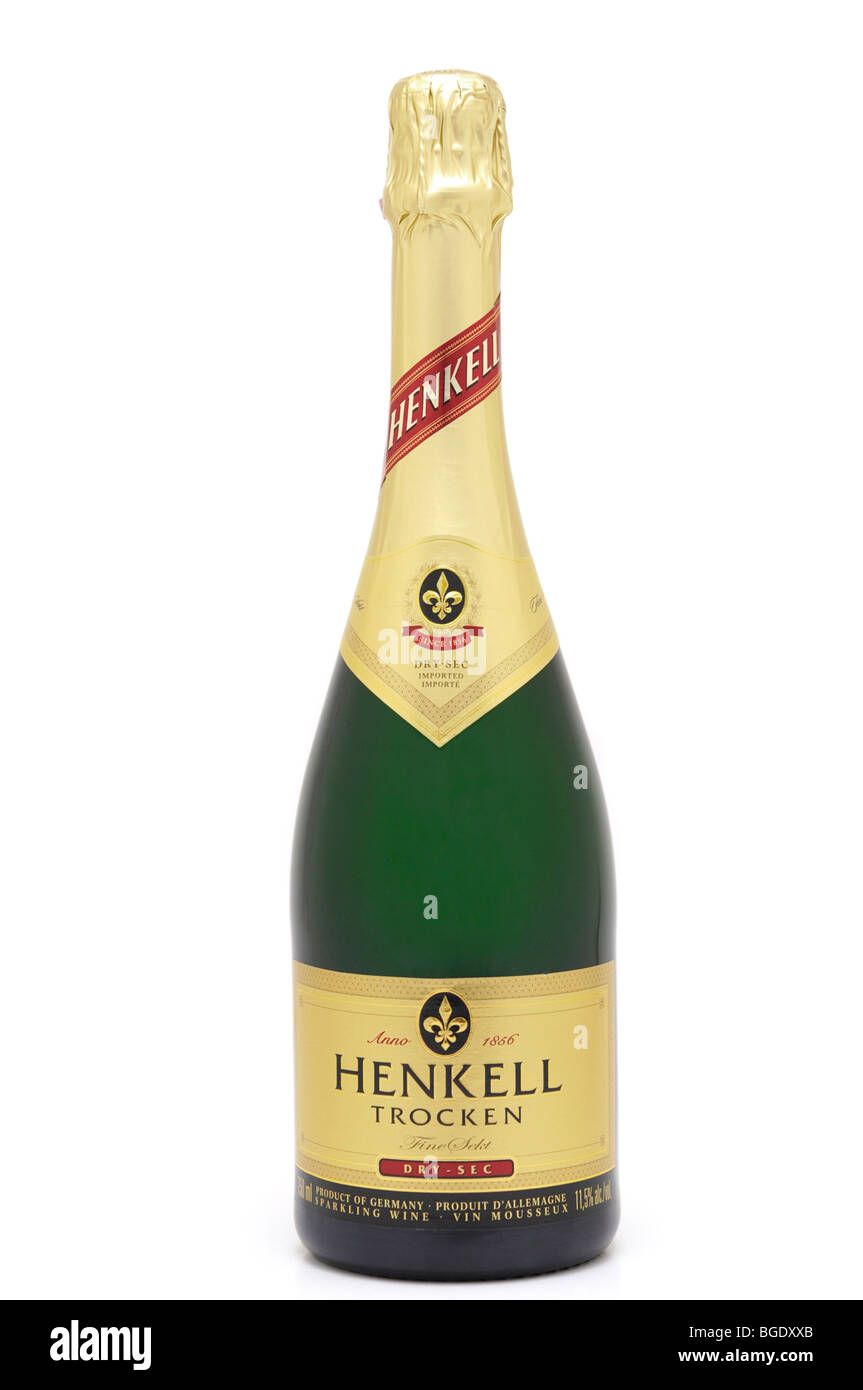 Bottle of Dry Sparkling Wine Stock Photo Alamy