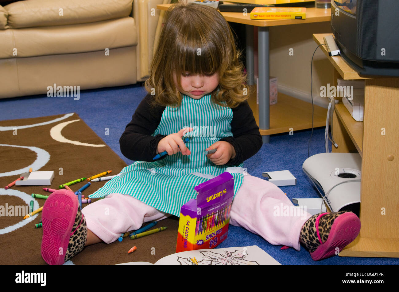 Download Coloring Book And Crayons High Resolution Stock Photography And Images Alamy