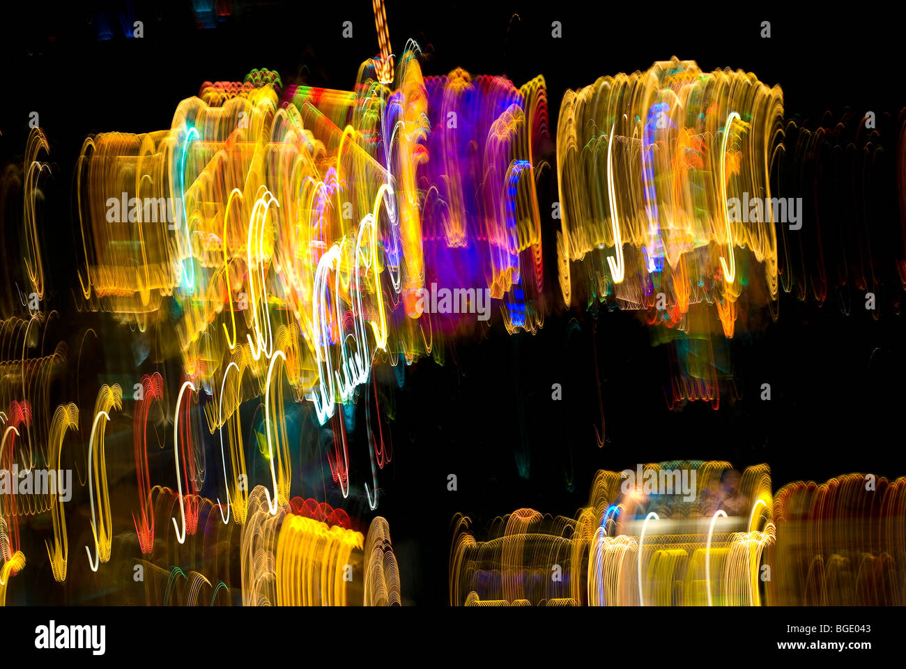 Abstract sculpture of lights Stock Photo - Alamy